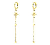 YXWYXWA Exquisite Zircon-Studded Star And Moon Temperament Small Piercing Earring Earngs Jewelry Pendientes