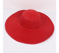 YXWYXWA Fashion Big Large Wide Brim Hat Solid Plain Floppy Beach Sun Hat Packable Summer Hats for Women Lady Hat Beach cap