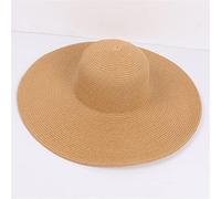 YXWYXWA Fashion Big Large Wide Brim Hat Solid Plain Floppy Beach Sun Hat Packable Summer Hats for Women Lady Hat Beach cap