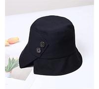 YXWYXWA Fisherman Hat Spring And Autumn Summer Single-Sided Button Opening Outdoor Sun Hat Basin Hat
