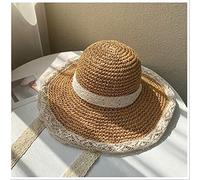 YXWYXWA Handmade Hat Women Summer Breathable Sun Hat Panama Boater Floppy Bucket cap Female Beach Hat