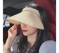 YXWYXWA Hat Big Eaves Empty Top Sunscreen Hat Cover Face Hair Hoop Summer