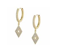 YXWYXWA Hoop Earrings for Women Flower Moon Zircon Piercing Earring Earings Jewelry Pendientes