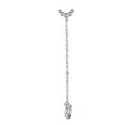 YXWYXWA Jewelry for Women Women Silver Earrings, 1Pc Long Tassel Stud Earrings for Women with Chain Fashion Wedding Jewelry Bohemia Moon Ear Earring Brincos Gifts for Girlfriend, Wife, Sister,