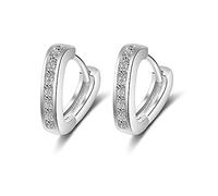 YXWYXWA Jewelry for Women Women Silver Earrings, 925 Sterling Silver Hoop Rhinestone Men Earrings Bow Star Leaf Butterfly Heart Crystal Geometry Charming Gifts for Girlfriend, Wife, Sister,