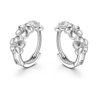 YXWYXWA Jewelry for Women Women Silver Earrings, 925 Sterling Silver Hoop Rhinestone Men Earrings Bow Star Leaf Butterfly Heart Crystal Geometry Charming Gifts for Girlfriend, Wife, Sister,