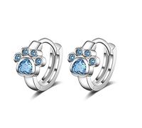 YXWYXWA Jewelry for Women Women Silver Earrings, 925 Sterling Silver Hoop Rhinestone Men Earrings Bow Star Leaf Butterfly Heart Crystal Geometry Charming Gifts for Girlfriend, Wife, Sister,