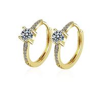 YXWYXWA Jewelry for Women Women Silver Earrings, 925 Sterling Silver Hoop Rhinestone Men Earrings Bow Star Leaf Butterfly Heart Crystal Geometry Charming Gifts for Girlfriend, Wife, Sister,