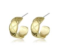YXWYXWA Jewelry for Women Women Silver Earrings, Gold Copper Geometric Hoop Earring for Women Girls Big Geometric Earrings Fashion Punk Brincos Jewelry Gifts for Girlfriend, Wife, Sister, Daughter,