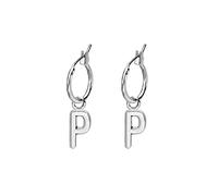 YXWYXWA Jewelry for Women Women Silver Earrings, Letter Pendant Women Drop Earrings Silver Color Trendy English English Alphabet Unisex Circle Jewelry Gift Gifts for Girlfriend, Wife, Sister,