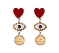 YXWYXWA jewelry for women Women Silver Earrings, Romantic Cute Heart Acrylic Enamel Women Drop Earrings Tassel Ins Female Party Birthday Friend Jewelry Brincos Gift Gifts For Girlfriend, Wife, Sister,