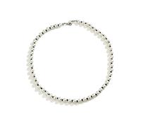 YXWYXWA Pearl Chain Necklace for Men - Bead Chain Jewelry with Lobster Claw Clasp, Long Elegant Necklaces