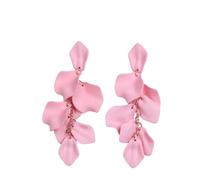 YXWYXWA Petal Fringe Drop Earring Women And Girls Elegant Flower Pendant Earrings Classic Statement Earring Women And Girls Birthday Christmas Jewelry