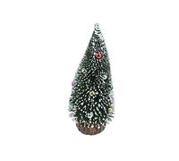 YXWYXWA Pino Artificiale da Tavolo da 25 cm con Perline Piccoli Alberi di sisal con Neve Ornamenti da Tavolo Natalizi Ornamenti per Albero di Natale in Miniatura Decorazione per Feste Giorno della