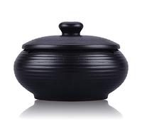 YXWYXWA Posacenere in Ceramica con Coperchio Posacenere per Sigarette Antivento per Erbacce da Interni ed Esterni, Portacenere per Fumatore, Vassoio per Cenere da Fumo Decorativo da Tavolo per la