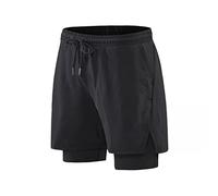 YXWYXWA Running Shorts Male Gym Men's Shorts 2 in 1 Sport Shorts Fitness Basketball Jogging Short Pants