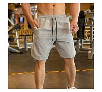 YXWYXWA Running Shorts Men Training Quick Dry Thin Fitness Gym Sport Shorts with Zipper Pocket