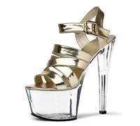 YXWYXWA Sandali da Donna con Tacco Alto 15 cm/17 cm con Specchio Cristallino