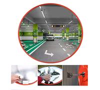 YXWYXWA Specchio Convesso Flessibile per Angolo cieco - Diametro 60 cm, Specchio grandangolare per la Sicurezza Stradale e in Negozio con Staffa di Fissaggio Regolabile per Asta Specchio di Sicurezza