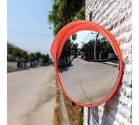 YXWYXWA Specchio Curvo ad Angolo Convesso per Sicurezza Stradale, Supporto a Parete per Specchio per Traffico Stradale per Sicurezza Stradale grandangolare a Prova di Rottura, 45CM