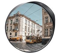 YXWYXWA Specchio per Esterni Rotondo per Strada Specchio per Angolo cieco Ispezione di svolta Garage Angolo di Strada Specchio sferico panoramico Curvo