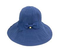 YXWYXWA Spring And Summer Ladies Big-Edge Sun Hat with Bow Knot Foldable And Easy to Carry Sunshade Fisherman