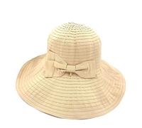 YXWYXWA Spring And Summer Ladies Big-Edge Sun Hat with Bow Knot Foldable And Easy to Carry Sunshade Fisherman