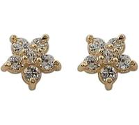 YXWYXWA Sterling Silver Jewelry,925 Sterling Silver Five-Pointed Star Stud Earrings for Women Shining Flowers Earring Jewelry Party Gift