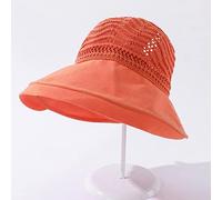 YXWYXWA Summer Hats for Women Empty Top Outdoor Sunscreen Folding with Big Bow Beach Hat Female Wide Brim Cloth Sunhat