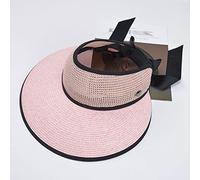 YXWYXWA Summer Women's Straw Hat Large Brim Sun Block Folding Beach Hat