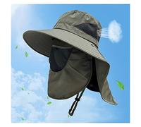 YXWYXWA Sunscreen Hat Summer Outdoor Men's Big Eaves Fishing Sunshade Face Mask Women's Sun Hat