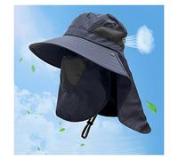 YXWYXWA Sunscreen Hat Summer Outdoor Men's Big Eaves Fishing Sunshade Face Mask Women's Sun Hat