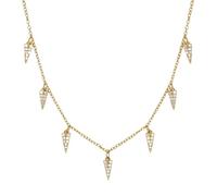 YXWYXWA Triangle Diamond impilato per la Collana a Catena da Donna Realizzata in Cina