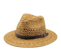 YXWYXWA Unisex Sun Hat Wide Brim Beach Foldable Fashion Jazz Hats Big Bone Men Plus Size Summer Women's Fedora cap