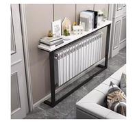 YXXSDP Mensola posteriore del divano Tavolino lungo e sottile dietro il divano, consolle stretta per ingresso, mensola contenitore per spazio libero accanto al letto(White+black,100x20x100cm)