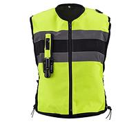 YXYECEIPENO Gilet Moto Con Airbag Meccanico - Attivazione in 0,2 Secondi, Tessuto 500D Resistente E Traspirante - Catarifrangente per Sport Equestri