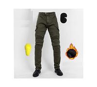 YXYECEIPENO Pantaloni Moto Invernali in Velluto Jeans da Moto da Uomo Equipaggiamento Protettivo Rimbalzo Cronico Rimovibile Adatto per Equitazione, Equitazione, Sci La Migliore Scelta Regalo