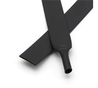 YXYFA 1 metro 2:1 tubo termorestringente, PE diam. 7 mm a 40 mm, Nero, Kit di guaine termorestringenti, 1 pz.