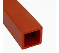 Striscia di tenuta protettiva for tubo quadrato in silicone da 35X25mm 16X16mm, lunghezza 1M, striscia di gomma for tubo cavo, manicotto rettangolare(19x19mm)
