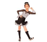 YXYjLb Vestito Da Ballo Latino For Ragazze Top A Maniche Lunghe + Set Gonna, Costume Da Concorso Di Ballo Latino For Spettacoli For Bambini Rumba Samba Carnevale Ballo Di Fine Anno(120cm)