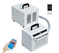 YXYLJOZ Condizionatore d;Aria Split System da 3000 BTU, Pannello Touch e Telecomando, nessun Montaggio richiesto, Timer 24 Ore, Maniglia Superiore, per casa, Ufficio e Campeggio, Tubo di (1.5M)