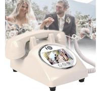 YXYLJOZ Libro degli Ospiti Audio e Video per Matrimoni, Libro degli Ospiti Audio e Video HD per Telefono, Libro degli Ospiti Audio con Registrazione Creativa per Matrimoni, Addio al Nubilato (White)