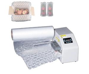 YXYLJOZ Macchina Automatica per pluriball per imballaggio, Macchina Portatile per la Produzione di Sacchetti con Film ad Aria compressa con Potenza di 200 W e velocità di 16 m/min, 220 V (White)