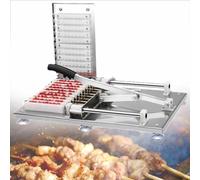 YXYLJOZ Macchina Manuale per Kebab di Montone, Macchina per Carne Manuale a Usura Rapida per Barbecue in Acciaio Inossidabile, spiedino di Carne Doner Kebab Spiedino di Agnello
