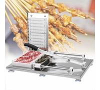 YXYLJOZ Manuale della Macchina Macchina per Kebab di Montone, Barbecue Spiedino di bambù String Making, Spiedino di Carne Macchina, Spiedino di Carne di bambù Doner Kebab
