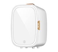 YXYLJOZ Mini frigo per la Camera da Letto, frigo Portatile per Cosmetici con Specchio da Trucco a LED, 20L di Piccole Dimensioni, modalità silenziosa, Perfetto per Viaggi