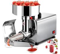 YXYLJOZ Pressa e setaccio per pomodori elettrica Commerciale, Macchina per la macinazione in Acciaio Inossidabile per purea, Salse e succhi di Frutta (220V)