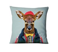 YXYLQ Cuscino in velluto super morbido, cuscino decorativo con illustrazione di animali, federa stampata per cuscino, decorazione decorativa per la casa, 23 x 45 x 45 cm
