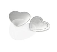 YXZKJZJ 100 Pezzi 57x53 mm a Forma di Cuore in Metallo Vuoto Fai da Te for Realizzare magneti for Frigorifero, Bottoni, Spille, Parti per Feste, Eventi Sportivi