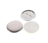 YXZKJZJ 100 Pezzi di Bottoni in Metallo Rotondi da 58 mm, Fai Te, for Creare graffette. Ogni Set Include Una Base con Motivo a Stella in Ferro per Feste, Eventi Sportivi